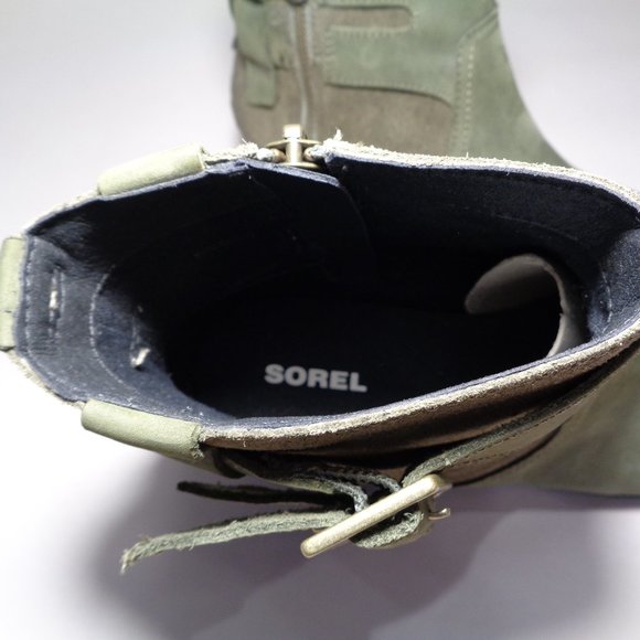 Sorel Size 7 M LOLLA BOOTIE Green New Boots - Picture 13 of 13